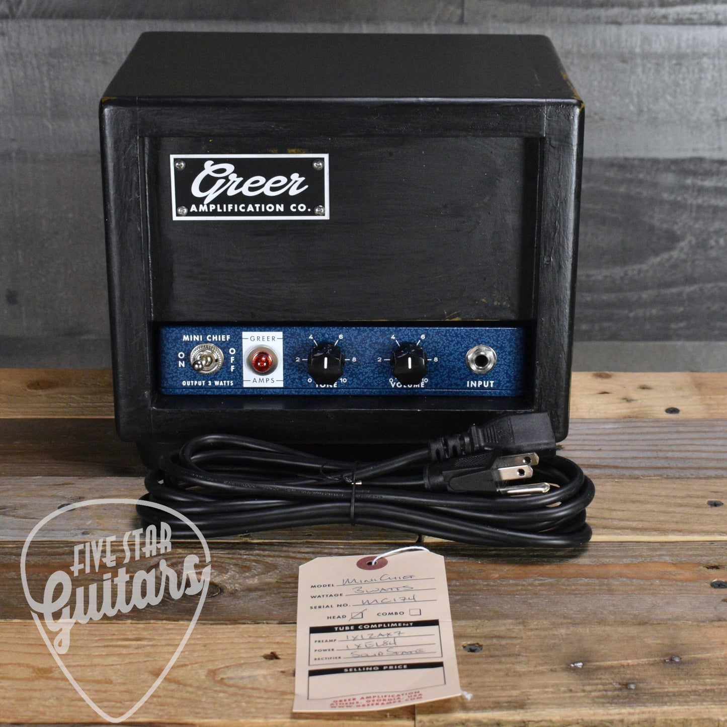 Greer Mini Chief Guitar Amplifier Head