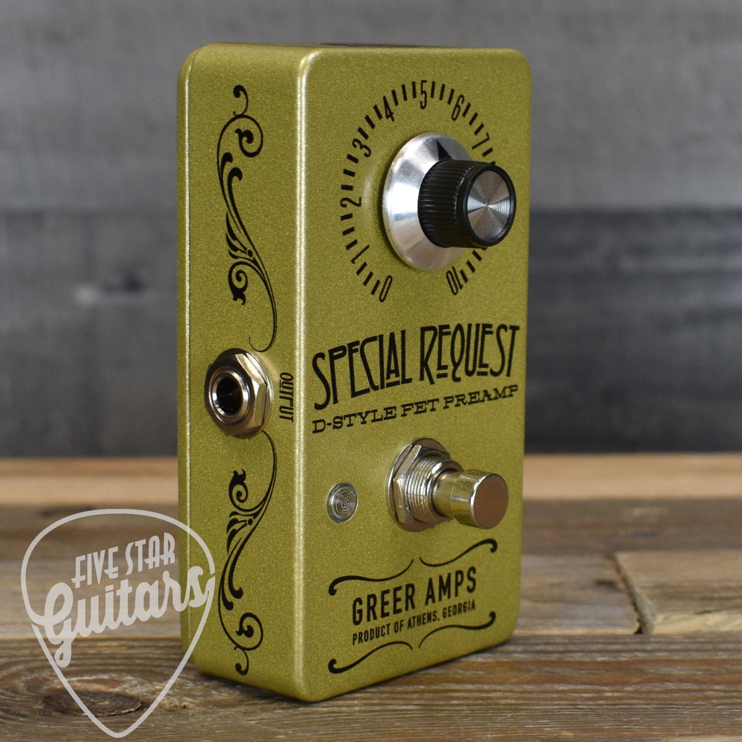 Greer Special Request Preamp Pedal - Gold