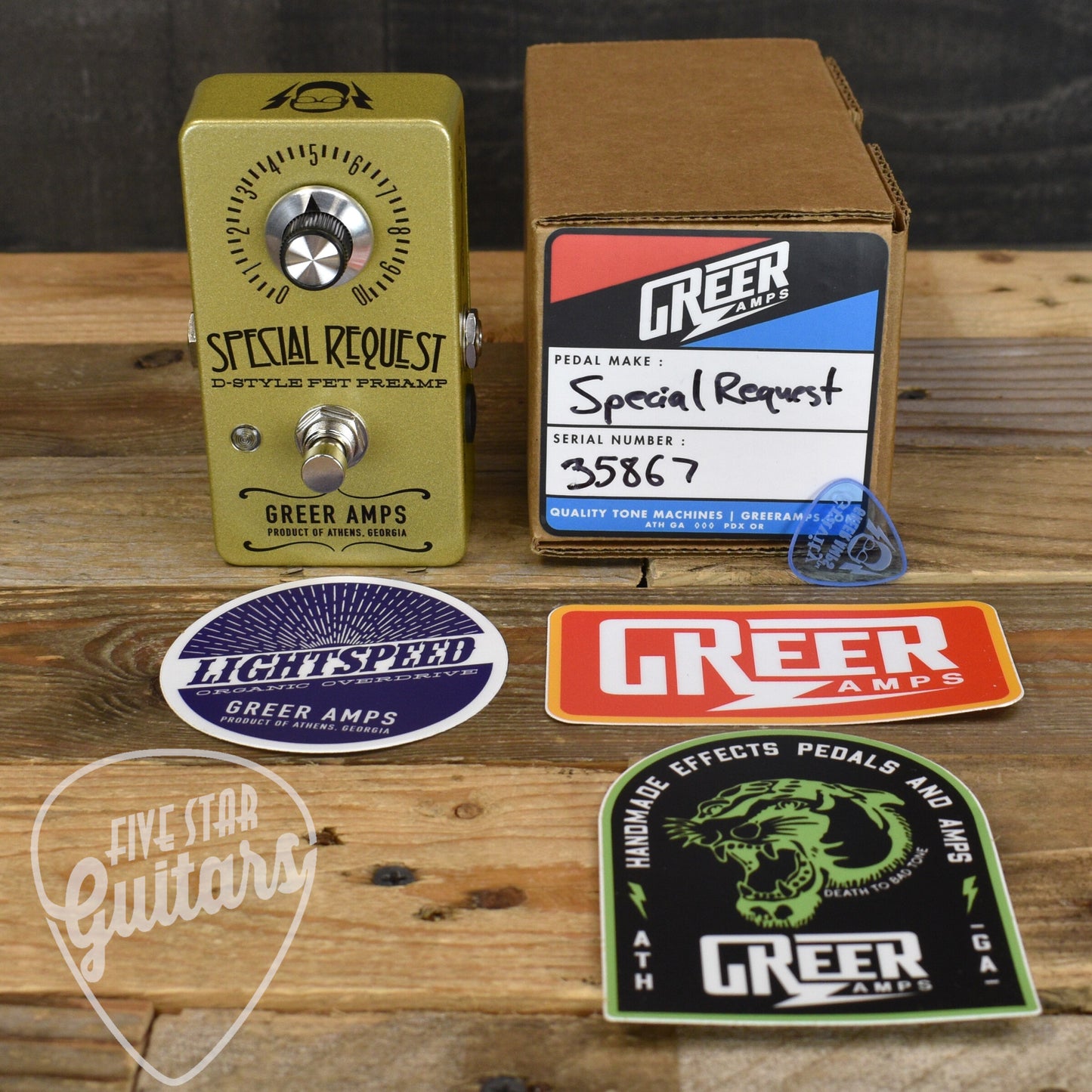 Greer Special Request Preamp Pedal - Gold