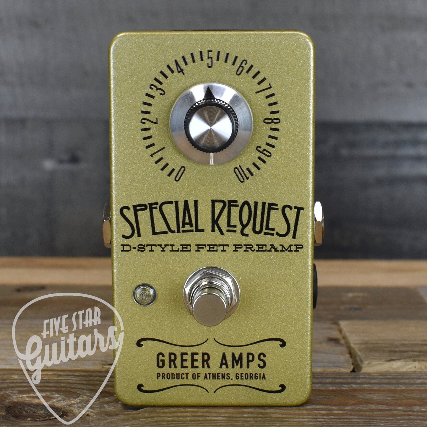 Greer Special Request Preamp Pedal - Gold