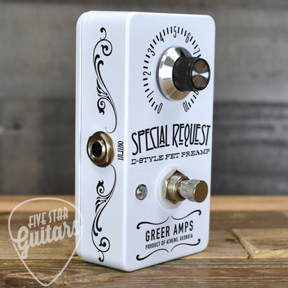 Greer Special Request Preamp Pedal - White