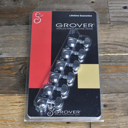 Grover 6 In Line Mid-Sized Locking Rotomatics - Chrome