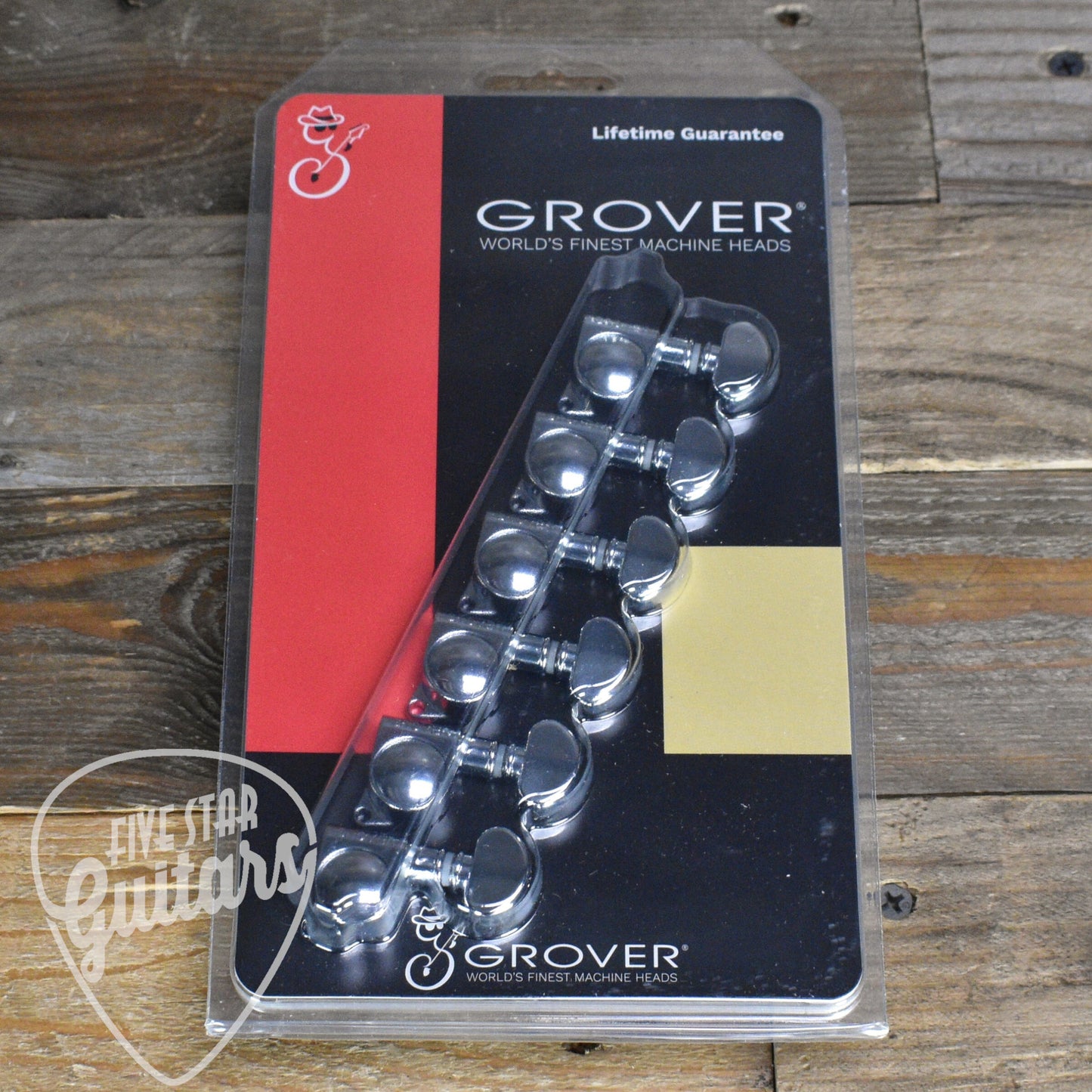 Grover 6 In Line Mid-Sized Locking Rotomatics - Chrome