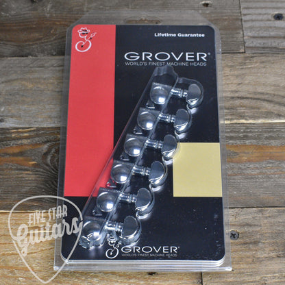 Grover 6 In Line Mid-Sized Locking Rotomatics - Chrome