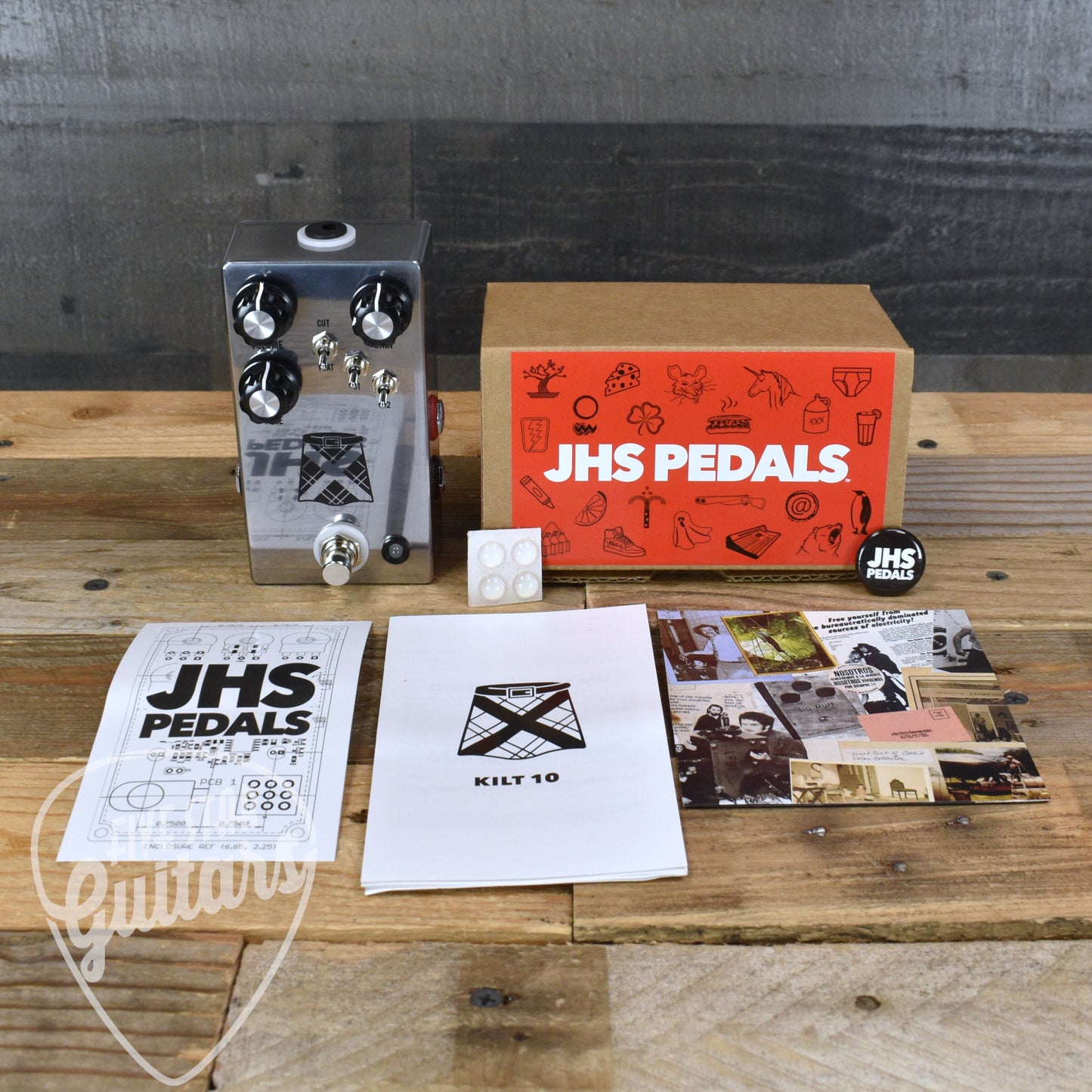 JHS Kilt 10 Overdrive Distortion Fuzz Pedal