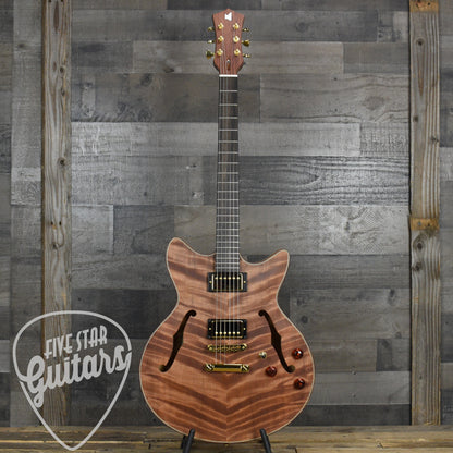 Lambdin Morello Coastal Semi-Hollow Archtop - Northern California Redwood with Hard Case