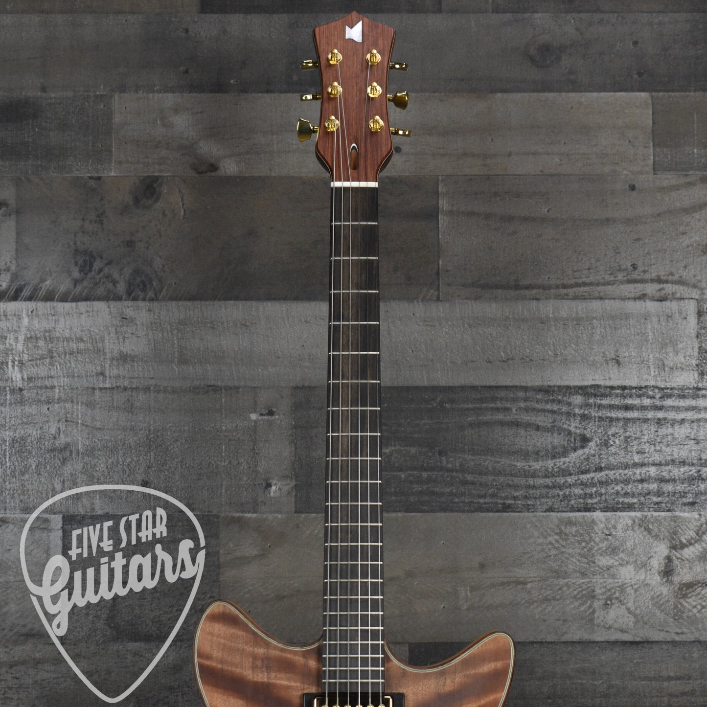 Lambdin Morello Coastal Semi-Hollow Archtop - Northern California Redwood with Hard Case