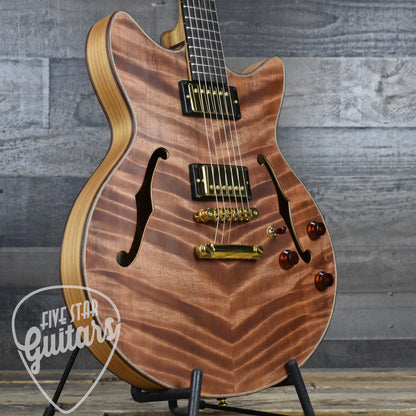 Lambdin Morello Coastal Semi-Hollow Archtop - Northern California Redwood with Hard Case