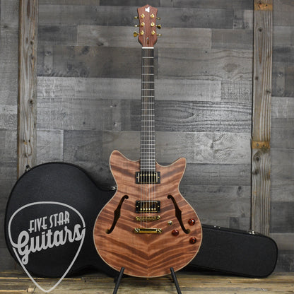 Lambdin Morello Coastal Semi-Hollow Archtop - Northern California Redwood with Hard Case