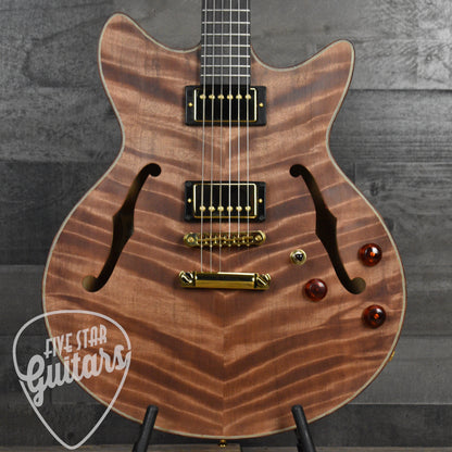 Lambdin Morello Coastal Semi-Hollow Archtop - Northern California Redwood with Hard Case