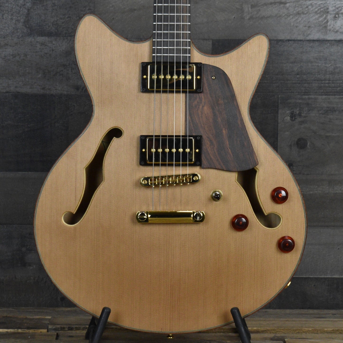 Lambdin Morello Coastal Semi-Hollow Archtop - Western Red Cedar with Hard Shell Case