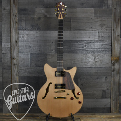 Lambdin Morello Coastal Semi-Hollow Archtop - Western Red Cedar with Hard Shell Case