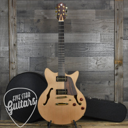 Lambdin Morello Coastal Semi-Hollow Archtop - Western Red Cedar with Hard Shell Case