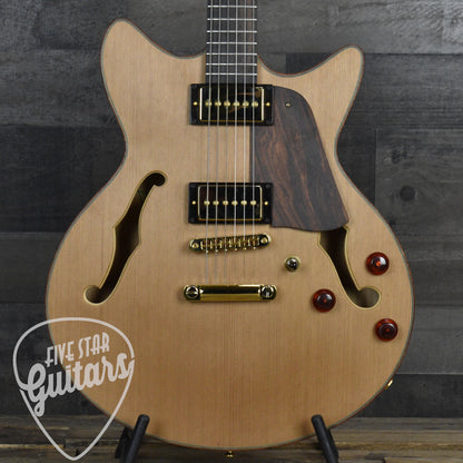 Lambdin Morello Coastal Semi-Hollow Archtop - Western Red Cedar with Hard Shell Case