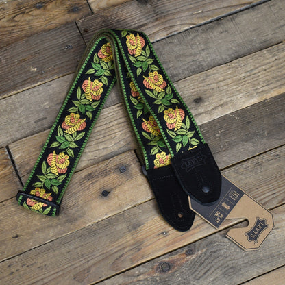 Levy's 2"  Cotton Floral Series Strap - Yellow