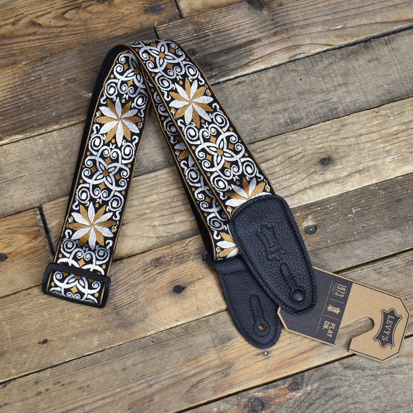 Levy's 2" Hootenanny Series Strap - Yellow and White Floral