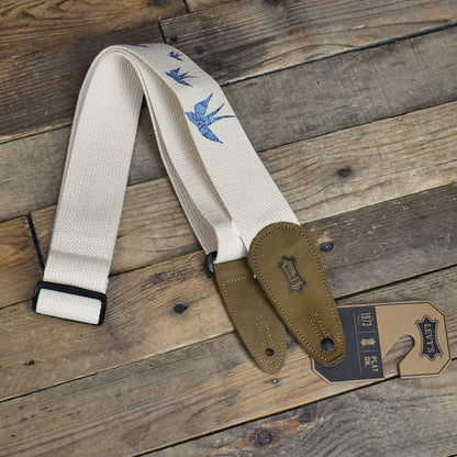 Levy's 2" Nature Cotton Series Guitar Strap - Blue Bird