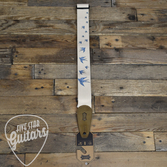 Levy's 2" Nature Cotton Series Guitar Strap - Blue Bird