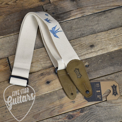 Levy's 2" Nature Cotton Series Guitar Strap - Blue Bird