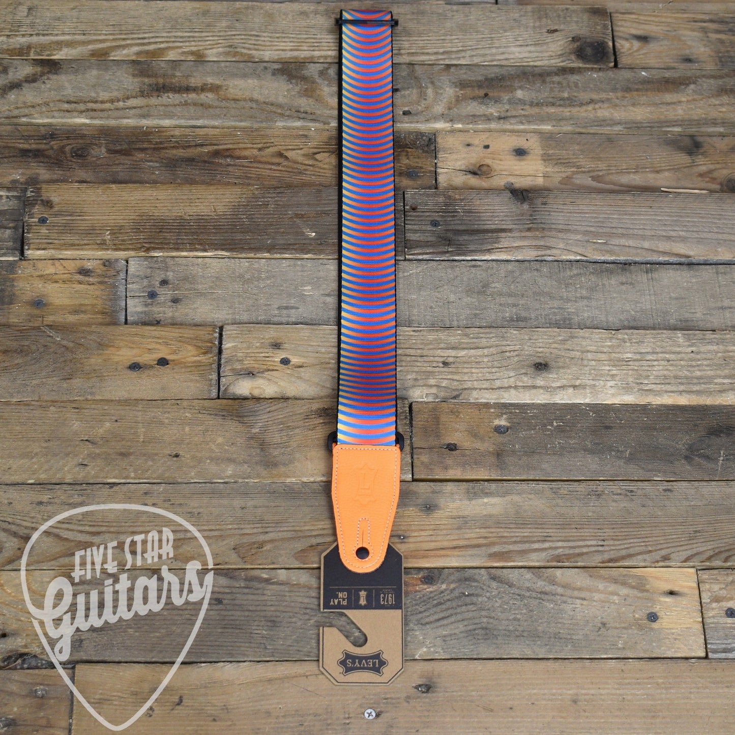 Levy's 2" Optical Illusion Series Strap - Orange Sonic Boom