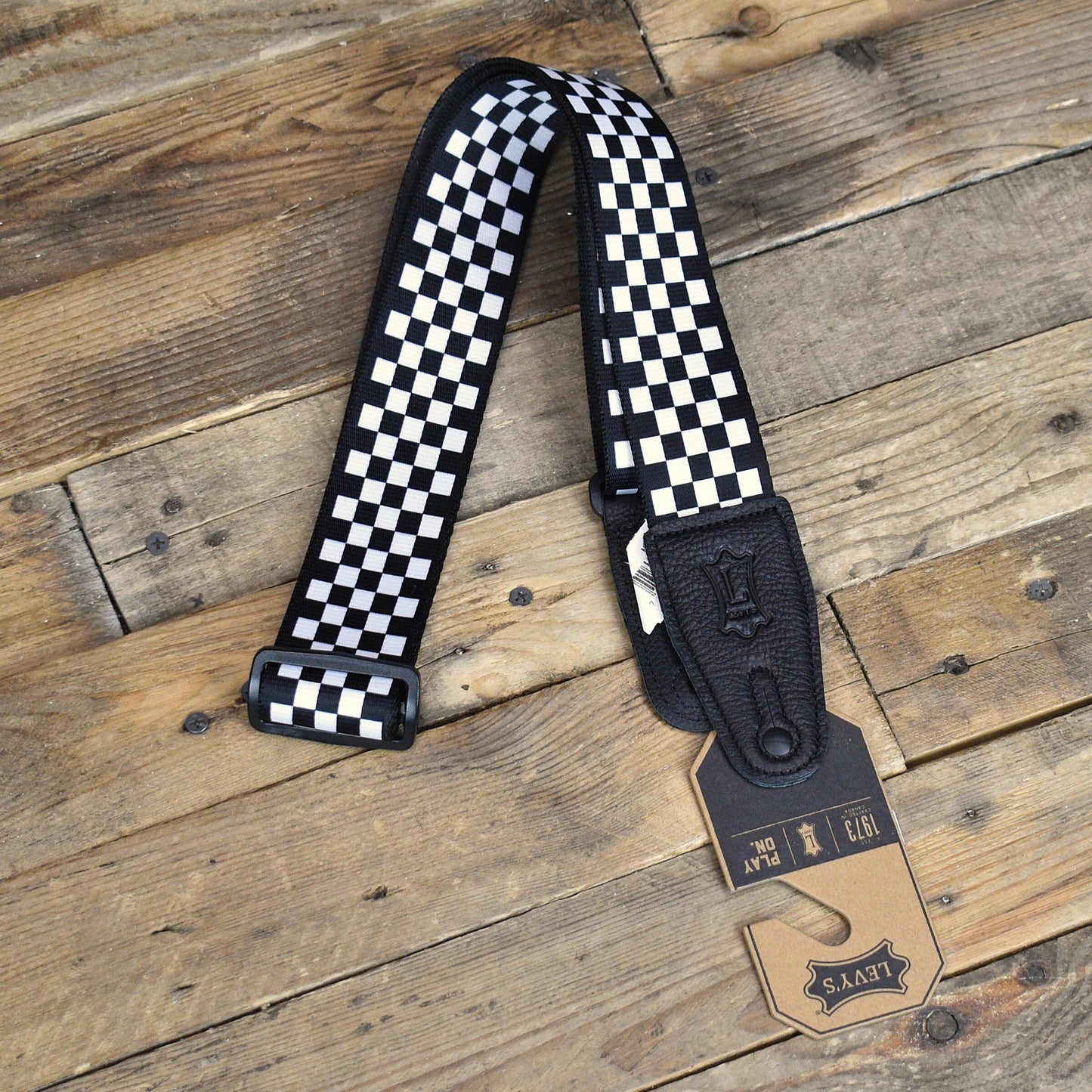 Levy's Graphic Waves Series Guitar Strap - Checkerboard