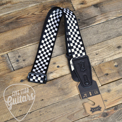 Levy's Graphic Waves Series Guitar Strap - Checkerboard