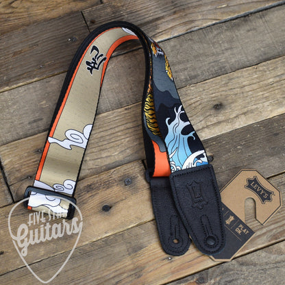 Levy's 2" Polyester Guitar Strap with Japanese Traditional Tiger Motif
