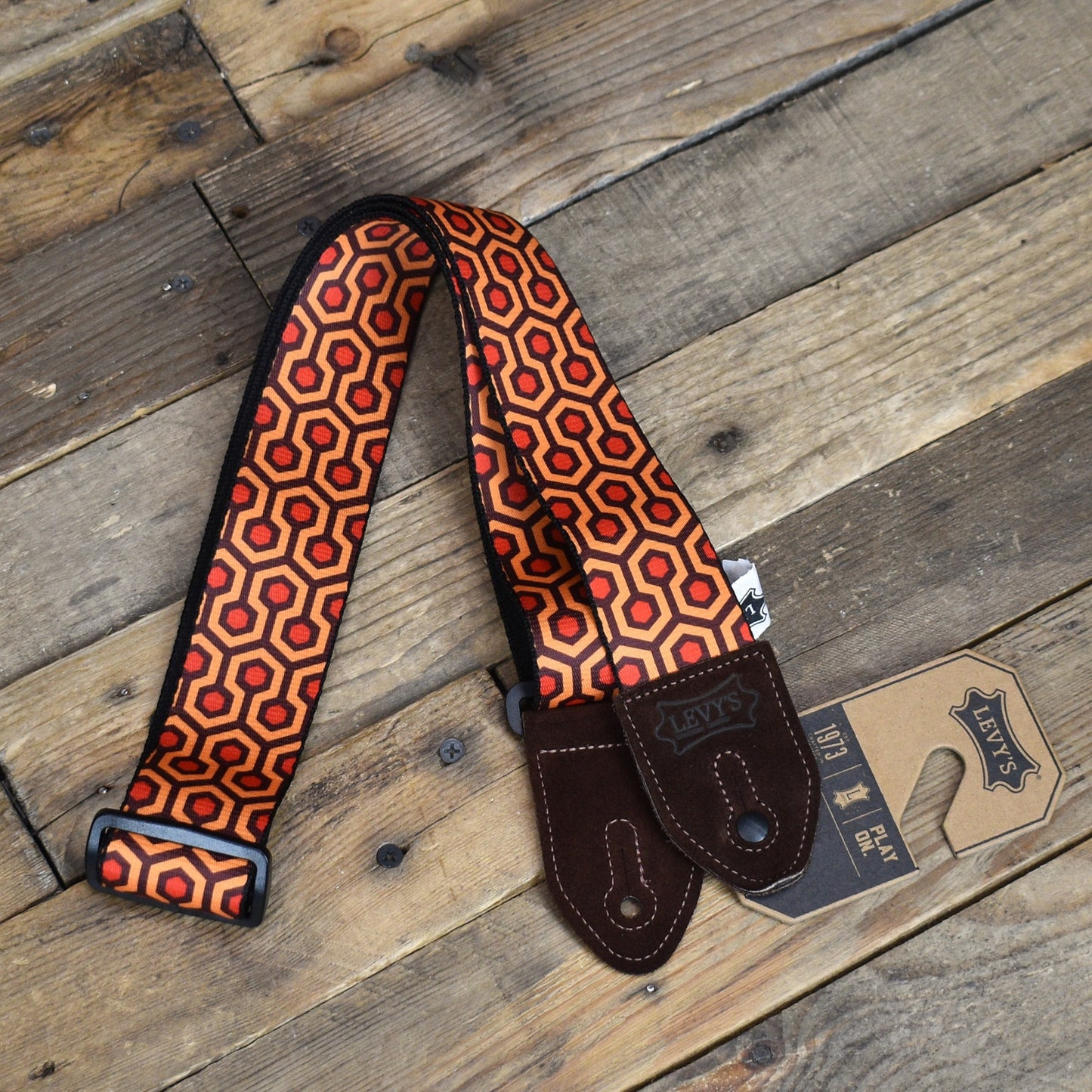 Levy's 2" Suede Harmony Series Strap - Hex Print