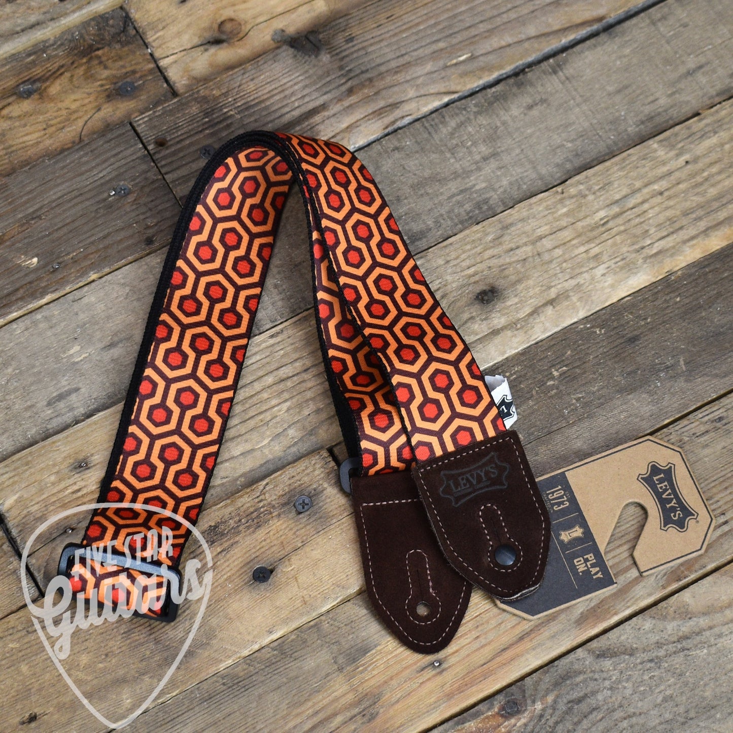 Levy's 2" Suede Harmony Series Strap - Hex Print
