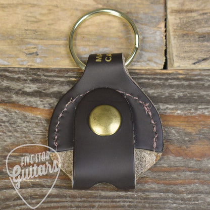 Levy's Leather Pick and Drum Key Holder Keychain