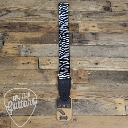 Levy's Untamed Animal Print Series Strap - Black and White Zebra Stripe