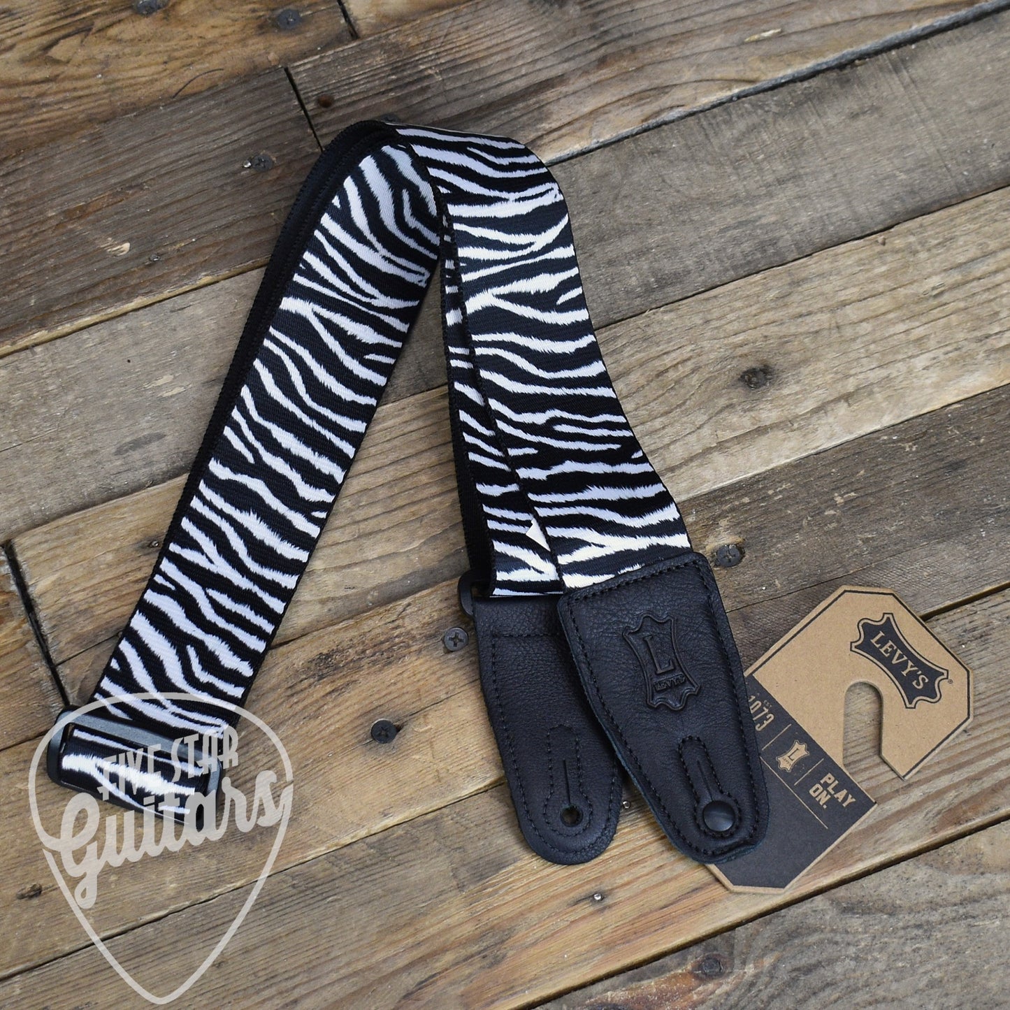 Levy's Untamed Animal Print Series Strap - Black and White Zebra Stripe