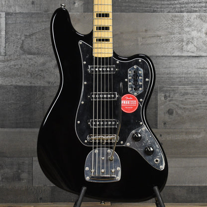 Limited Edition Squier Classic Vibe Bass VI Maple Fingerboard Black Pickguard Matching Headstock - Black