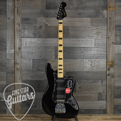 Limited Edition Squier Classic Vibe Bass VI Maple Fingerboard Black Pickguard Matching Headstock - Black