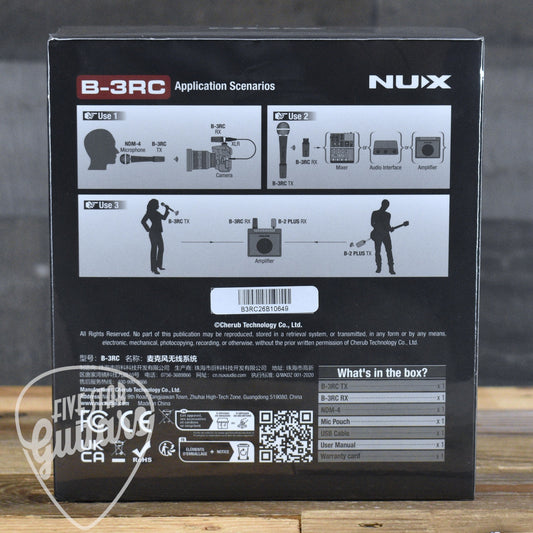 NUX B-3RC Wireless Microphone System - 2.4GHz