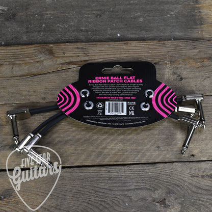 Ernie Ball Flat Ribbon Patch Cables - 6'' (3 Pack)