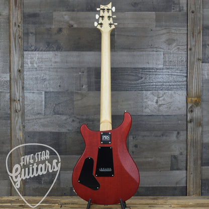 PRS Wood Library CE-24 Satin Quilt Top - Faded Gray Black Cherry Burst