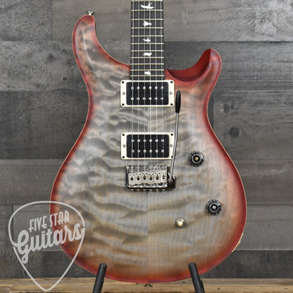 PRS Wood Library CE-24 Satin Quilt Top - Faded Gray Black Cherry Burst