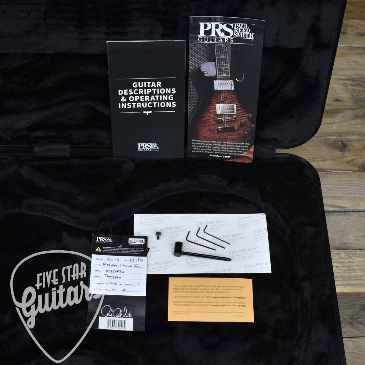 PRS Modern Eagle V 10 Top - Sprayer's Choice with Hardshell Case