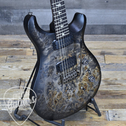 PRS PRS S2 Custom 24-08 Poplar Burl - Charcoal Burst with Gigbag