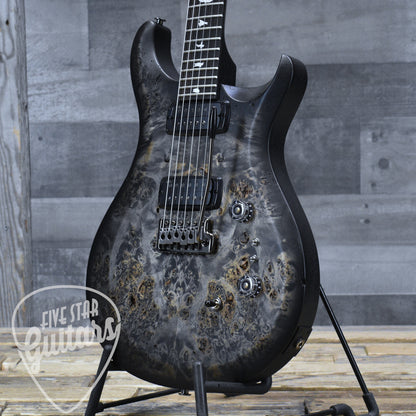 PRS PRS S2 Custom 24-08 Poplar Burl - Charcoal Burst with Gigbag