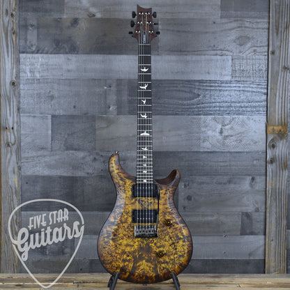 PRS PRS S2 Custom 24 Poplar Burl - Black Gold Burst with Gigbag