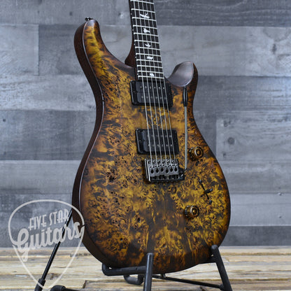 PRS PRS S2 Custom 24 Poplar Burl - Black Gold Burst with Gigbag