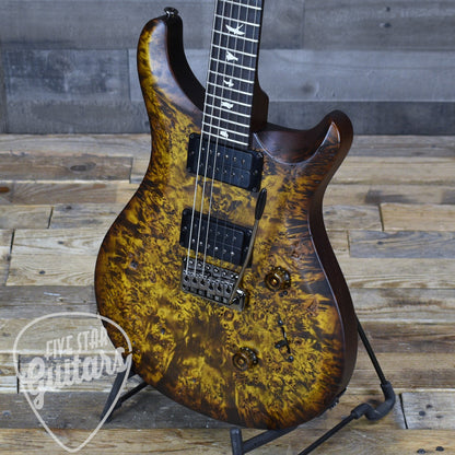 PRS PRS S2 Custom 24 Poplar Burl - Black Gold Burst with Gigbag