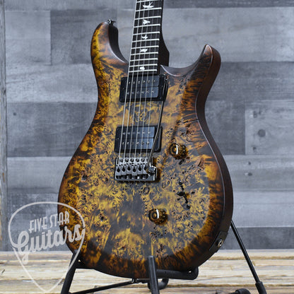 PRS PRS S2 Custom 24 Poplar Burl - Black Gold Burst with Gigbag