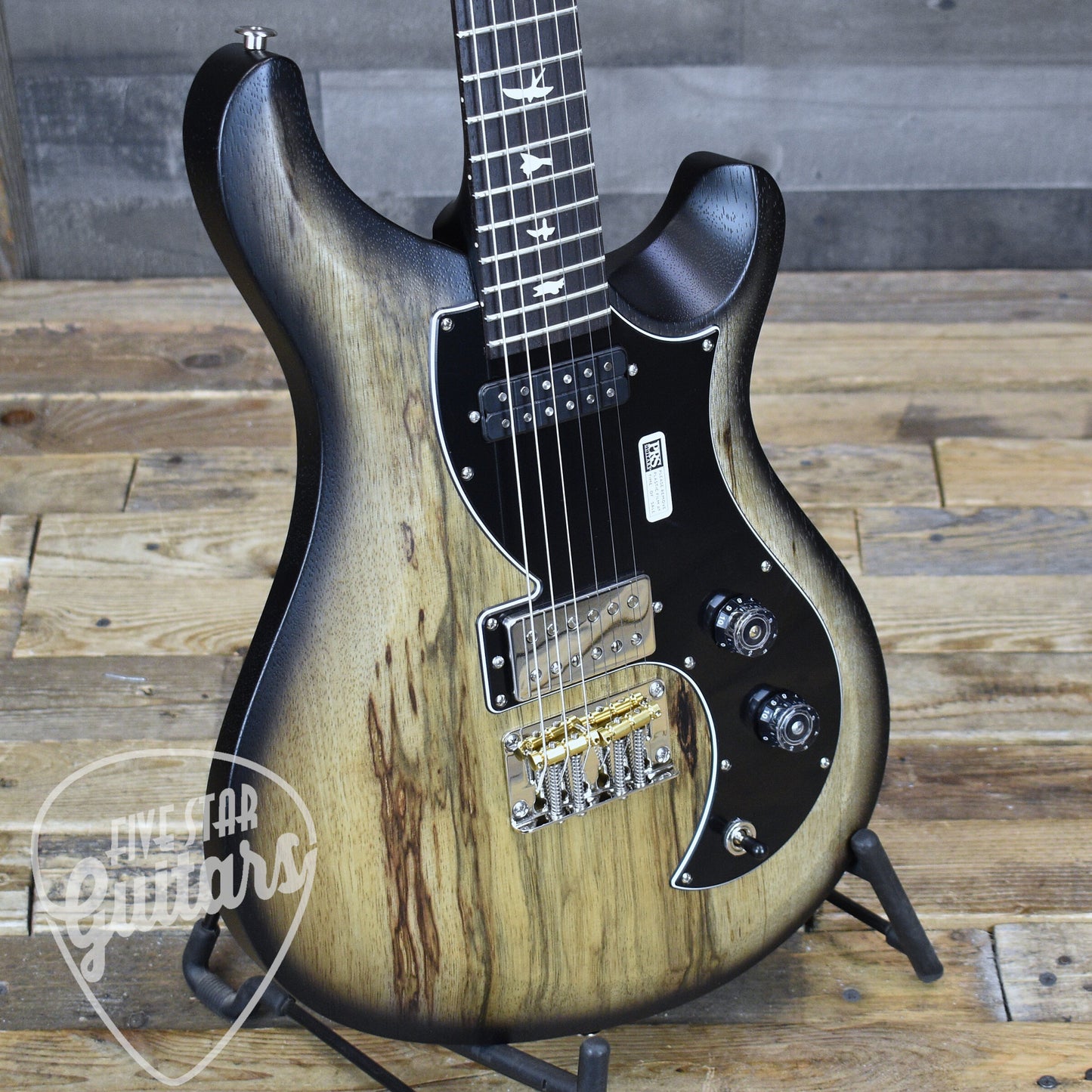 PRS S2 Vela Black Limba LTD - Natural Smokeburst with Gigbag