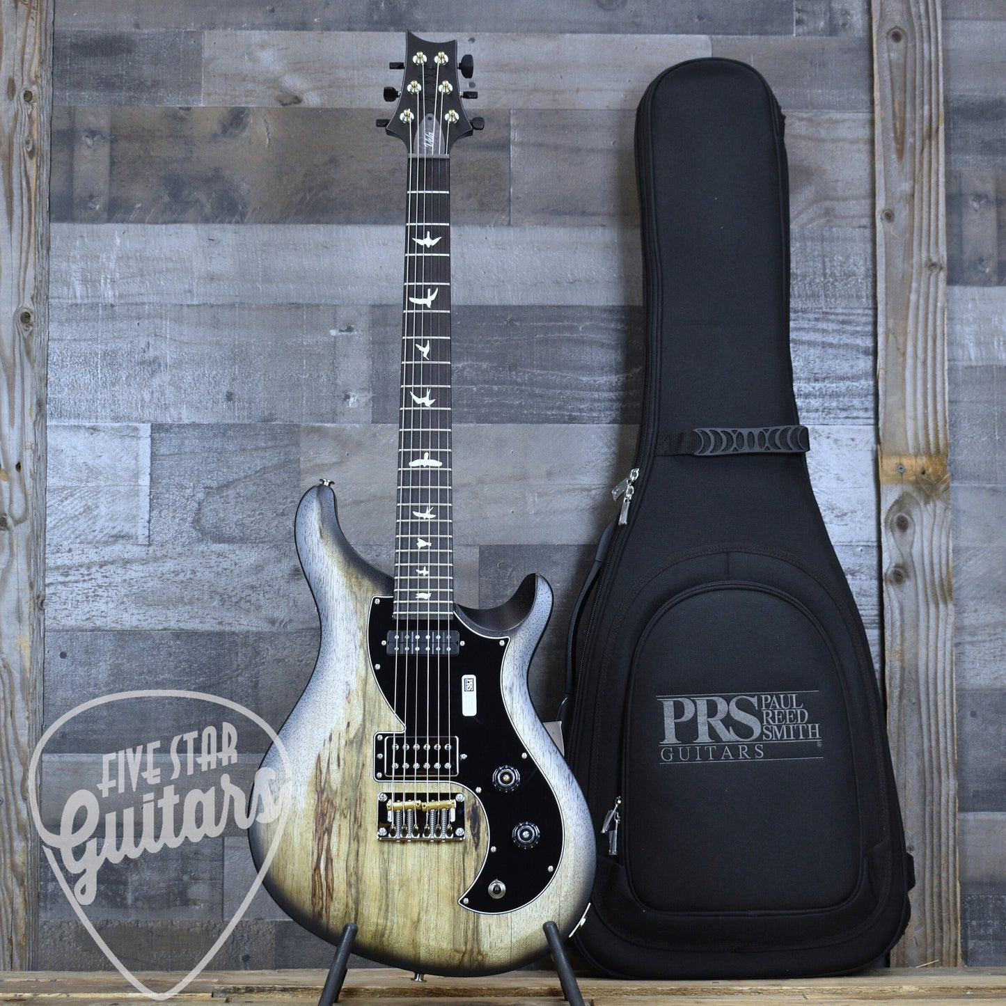 PRS S2 Vela Black Limba LTD - Natural Smokeburst with Gigbag