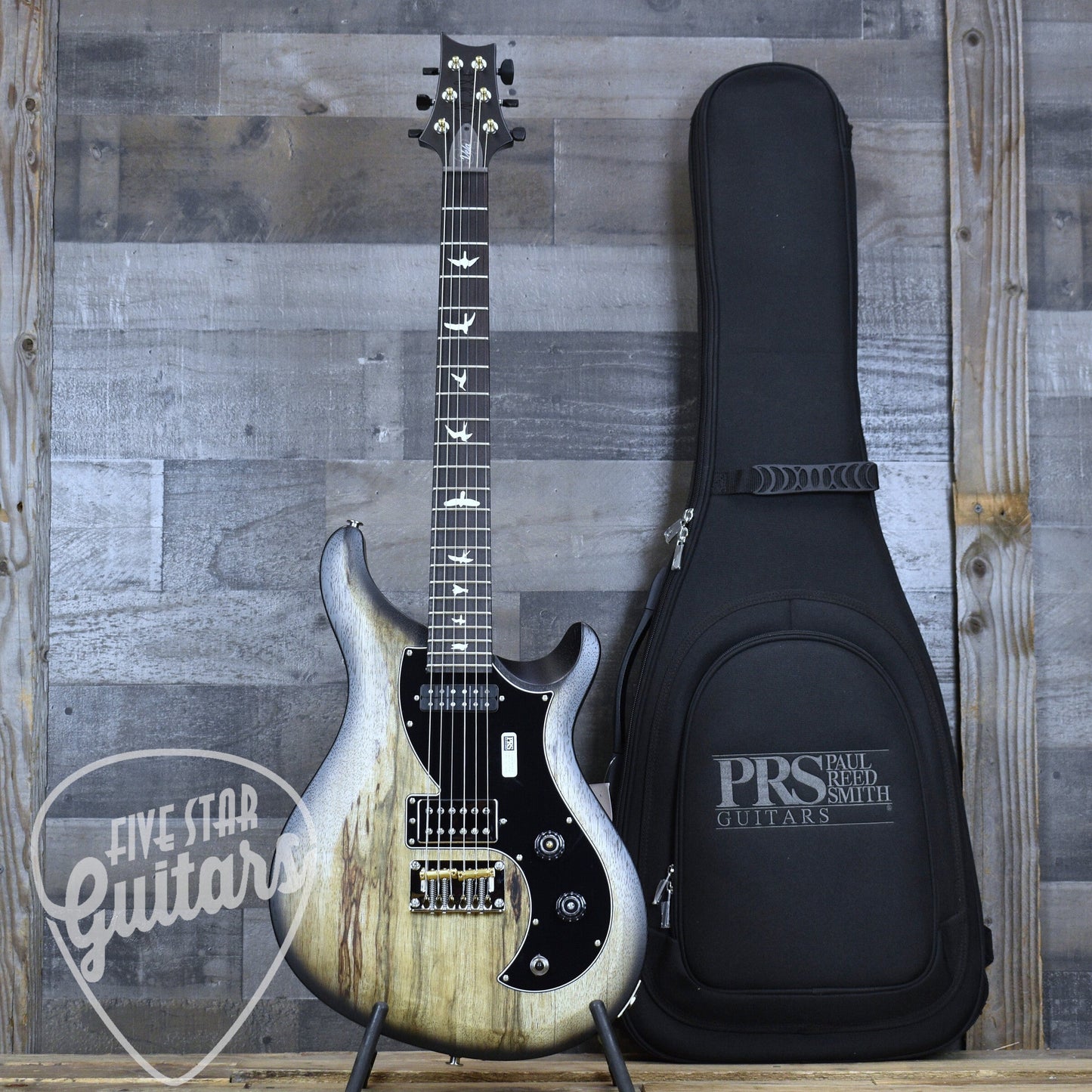 PRS S2 Vela Black Limba LTD - Natural Smokeburst with Gigbag