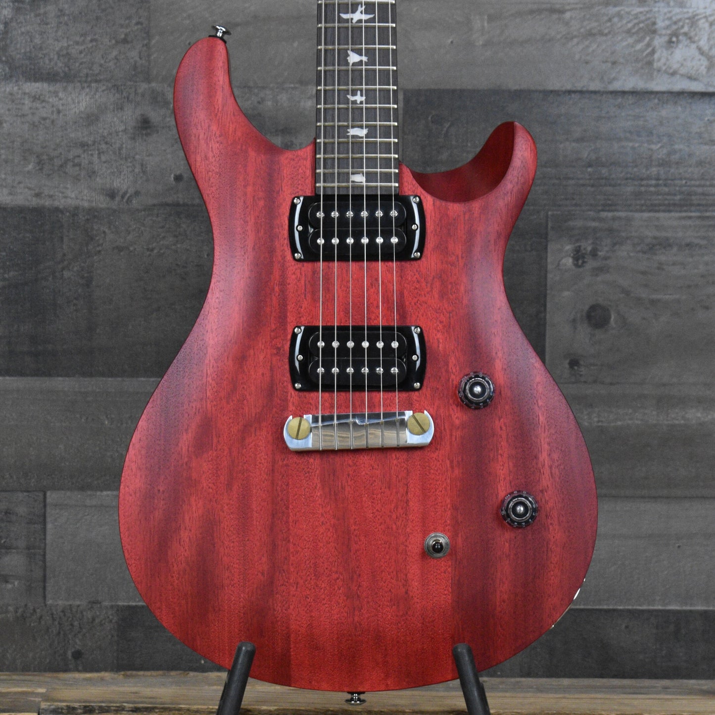 PRS SE CE24 Standard Stoptail Satin - Vintage Cherry with Gigbag