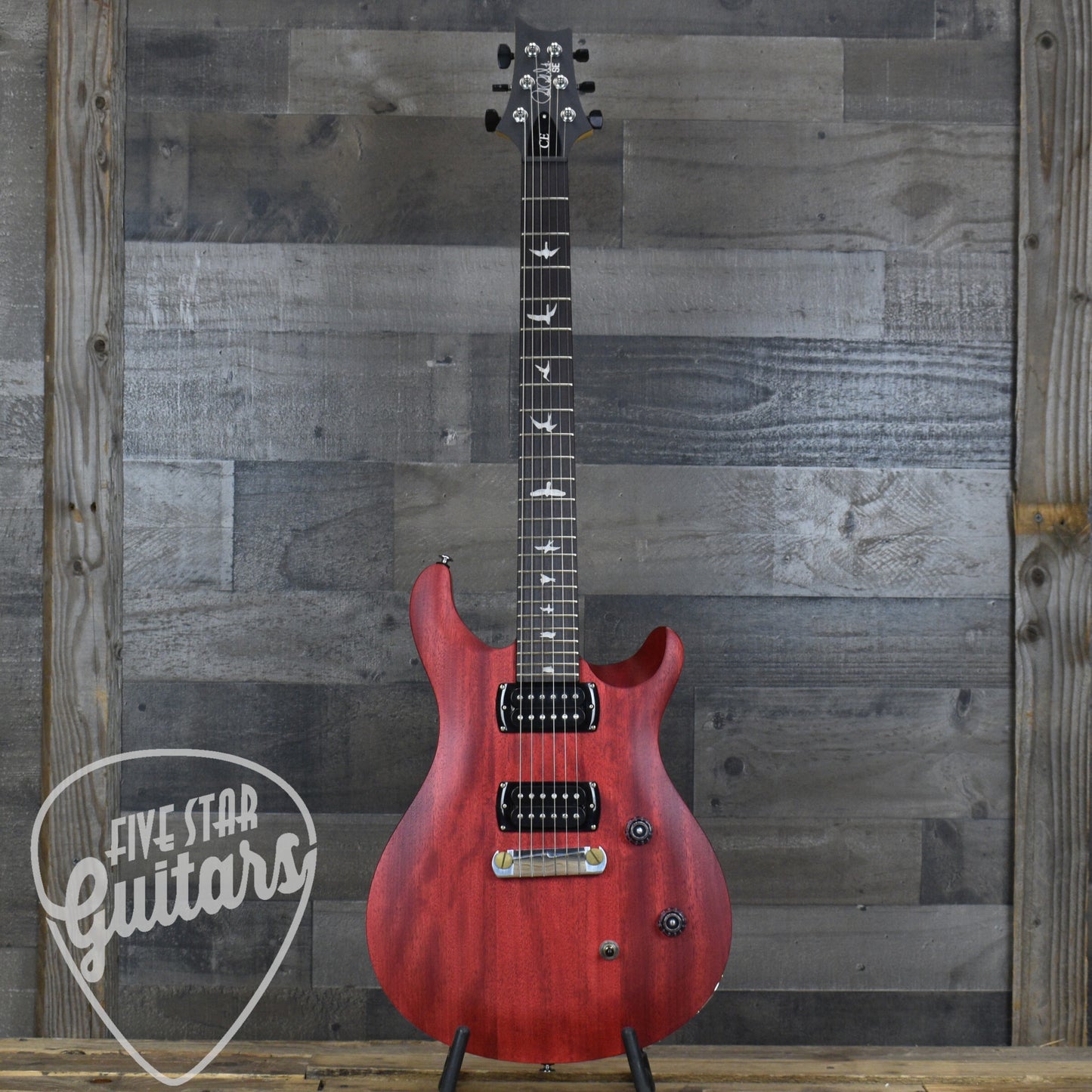 PRS SE CE24 Standard Stoptail Satin - Vintage Cherry with Gigbag